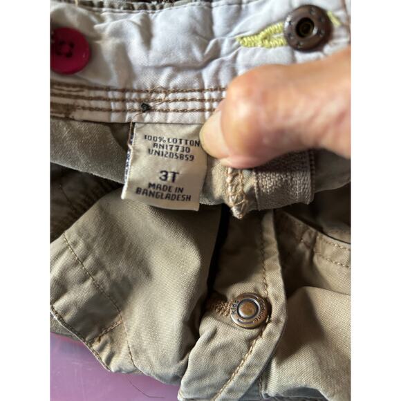 Genuine Kids‎ Brown Cargo Shorts - Adjustable Waist - Size 3T - Boys - Picture 6 of 6